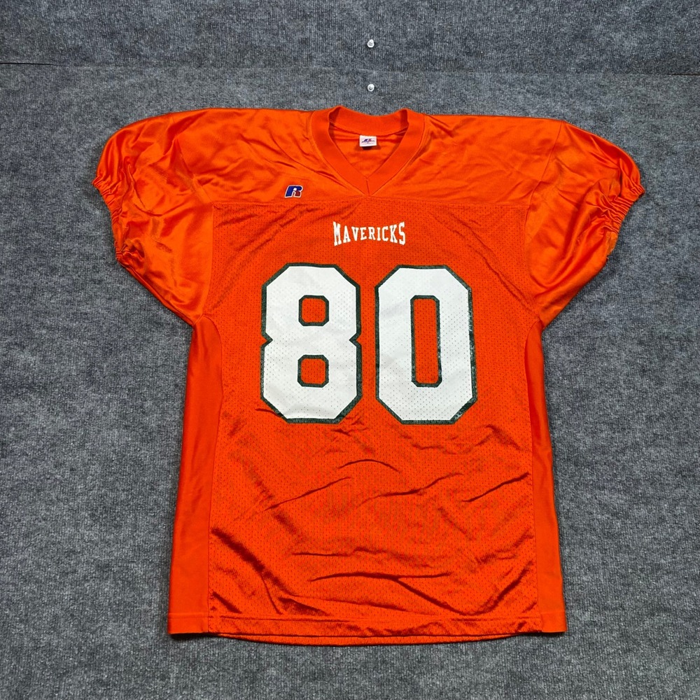 Russell Athletic Mavericks 80 Swanson Football Jersey Orange Mens XL